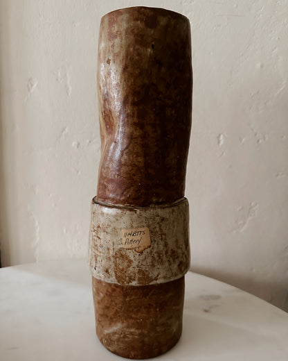 Vintage handmade large ceramic vessel